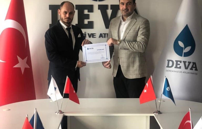 DEVA PARTİSİ’ NİN İLK BELDE BAŞKANI ÇANAKKALE’ DEN