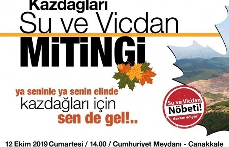 SU VE VİCDAN NÖBETİ KOORDİNASYON KURULU' NDAN MİTİNG DAVETİ
