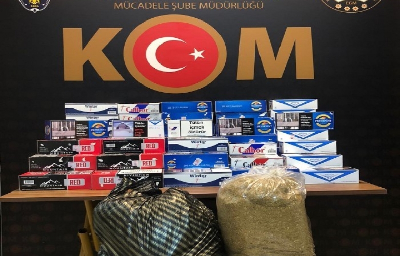 ÇANAKKALE MERKEZDE AÇIK TÜTÜN SATAN İŞYERİNE BASKIN