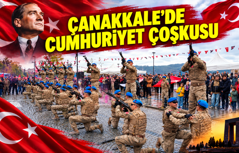 Çanakkale’de Cumhuriyet Coşkusu! Kordon’da 29 Ekim’e Görkemli Kutlama