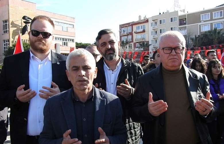 ÇANAKKALE İDLİB ŞEHİTLERİ İÇİN YÜRÜDÜ 