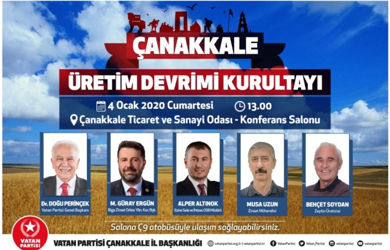 VATAN PARTİSİNDE " ÜRETİM DEVRİMİ KURULTAYI" NA HAZIRLANIYOR
