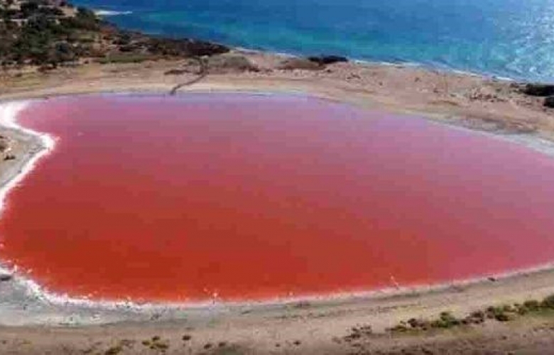 DALYAN KÖYÜNDEKİ KALP ŞEKİLLİ PEMBE GÖL YENİ BİR ÇEKİM NOKTASI OLMAYA ADAY