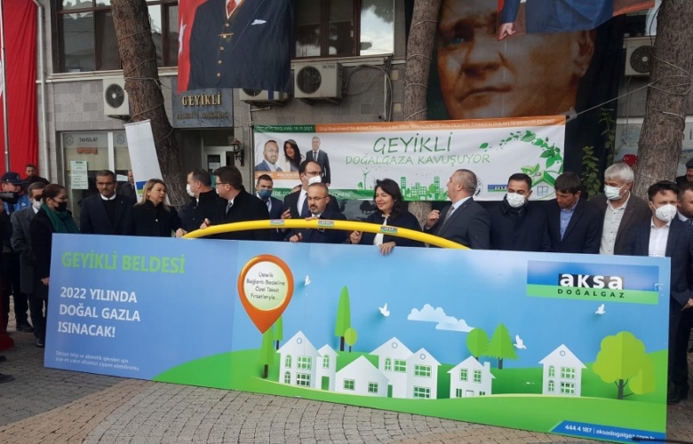 GEYİKLİ’DE DOĞALGAZ SEVİNCİ
