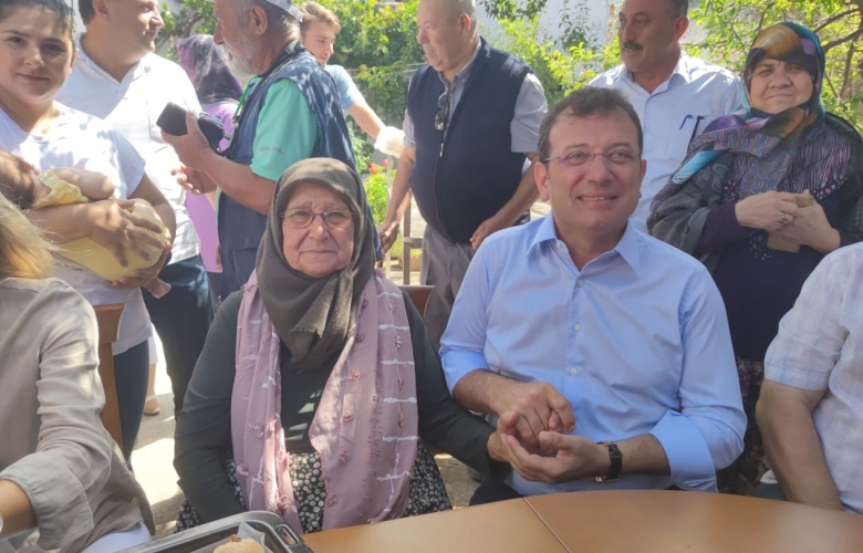 İMAMOĞLU, KEMALLI KÖY SAKİNİ SAFİNAZ ÖCAL’I ZİYARET ETTİ