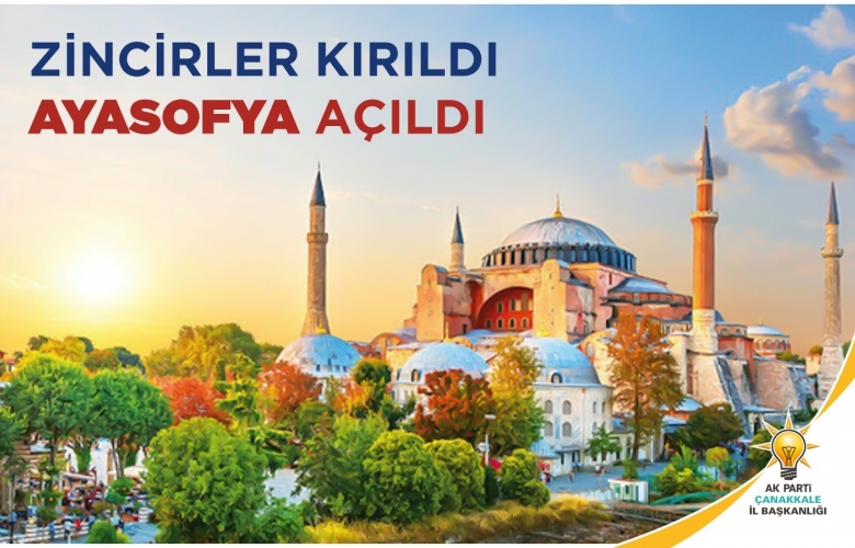 MAKAS " FETHİN SEMBOLÜ AYASOFYA BÜYÜK TÜRKİYENİN SEMBOLU OLDU" 