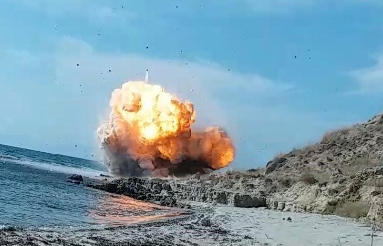 ÇANAKKALE SAVAŞLARINDAN KALAN TOP MERMİSİ KONTROLLU ŞEKİLDE İMHA EDİLDİ