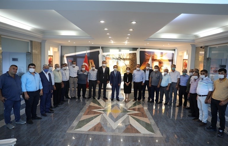ÇANAKKALE MERKEZ İLÇE KÖY MUHTARLARINDAN, VALİ  AKTAŞ’ A ZİYARET