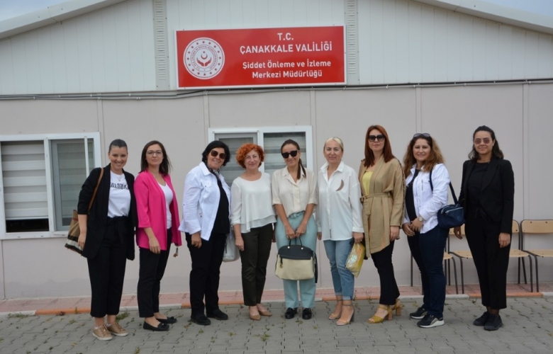 ÇANAKKALE İL KADIN GİRİŞİMCİLER İCRA KURULUNDAN ÇANAKKALE ŞİDDET ÖNLEME VE İZLEME MERKEZİ’NE ZİYARET