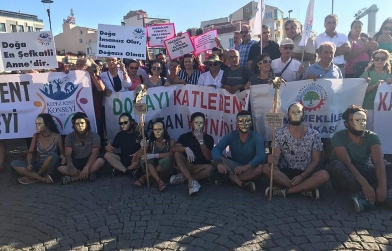 AĞAÇ KATLİAMINA DİKKAT ÇEKİP "ALTIN MADENİ" İSTEMİYORUZ DEDİLER