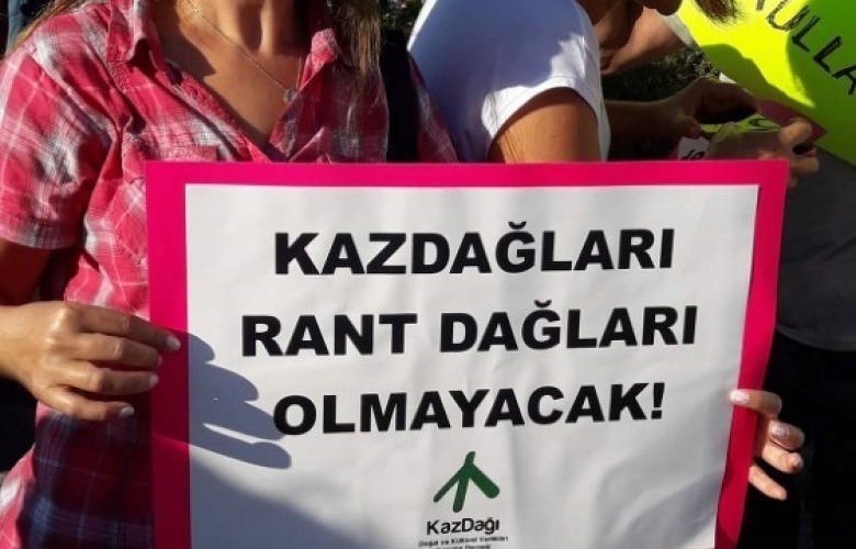 AĞAÇ KATLİAMINA DİKKAT ÇEKİP "ALTIN MADENİ" İSTEMİYORUZ DEDİLER
