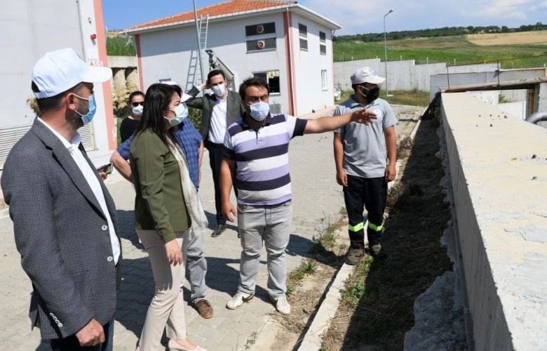 İSKENDEROĞLU, LAPSEKİ SU ARITMA TESİSİ’NDE İNCELEMELERDE BULDUNDU