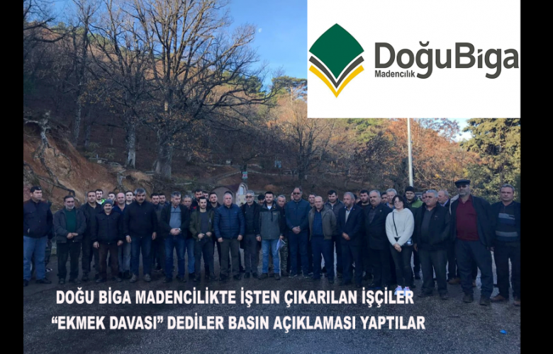 MADENDE İŞTEN ÇIKARILAN 200 İŞÇİ “EKMEK DAVASI” DEDİ, BASIN AÇIKLAMASI YAPTI