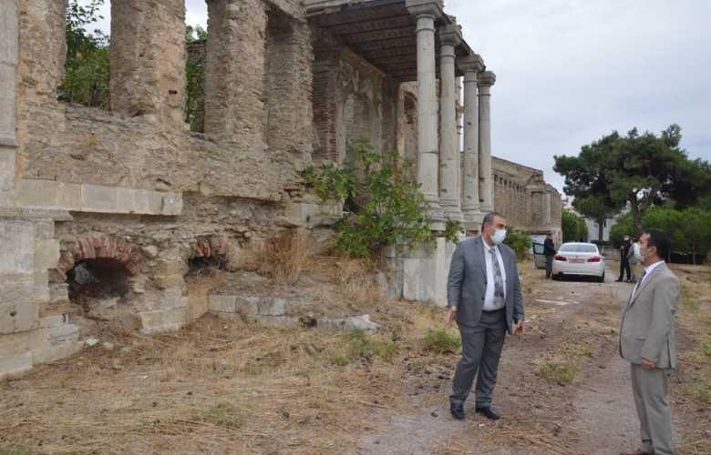 VALİ AKTAŞ, ASKERİ SAĞLIK MÜZESİ ALANINDA İNCELEMELERDE BULUNDU