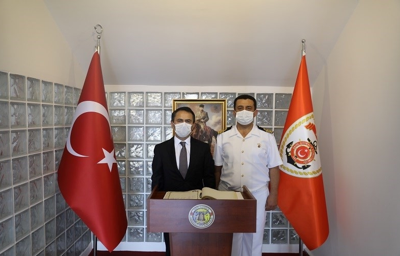VALİ  AKTAŞ, SAHİL GÜVENLİK ÇANAKKALE GRUP KOMUTANLIĞINI ZİYARET ETTİ