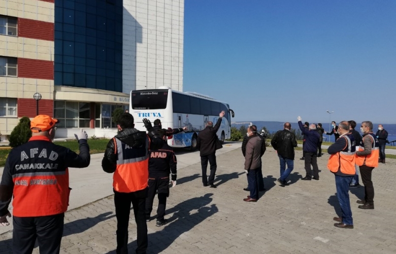 YURT DIŞINDAN GELEN VE ÇANAKKALE’ DE KARANTİNA ALTINA ALINAN 44 VATANDAŞIN KARANTİNA SÜRELERİ SONA ERDİ