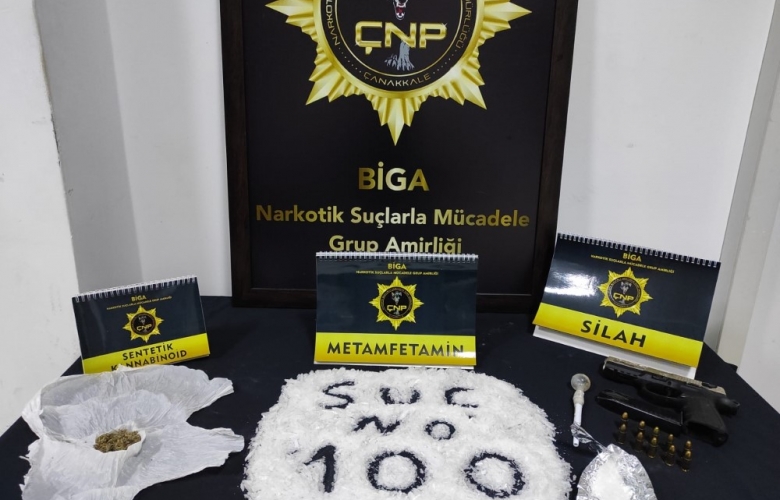 BİGA EMNİYET MÜDÜRLÜĞÜN'DEN  UYUŞTURUCU TACİRLERİNE BÜYÜK DARBE
