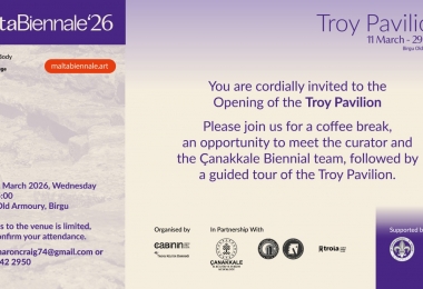 Troya Pavyonu 2. Malta Bienali’nde Uluslararası Sahneye Çıkıyor